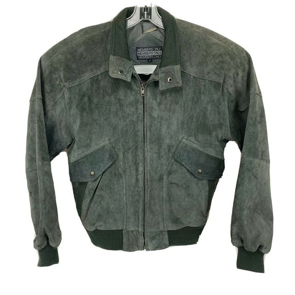 Members Only Suede Leather Flight Jacket - Picture 2 of 8